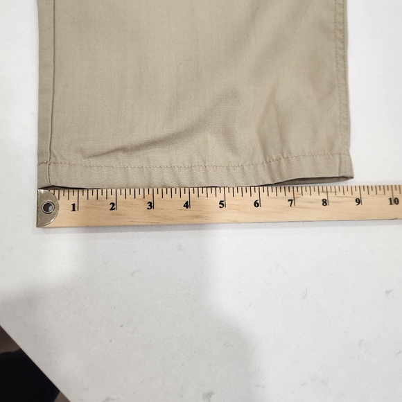 5.11 Tactical Series Cargo Pants Beige Tan Double Knee Elastic Waist Mens 36x30 - Picture 13 of 14